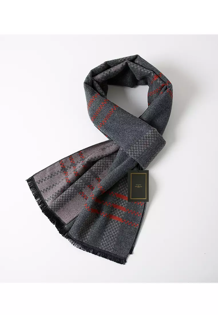 HAPPY FRIDAYS Fringed Stripe Scarves MS02-12