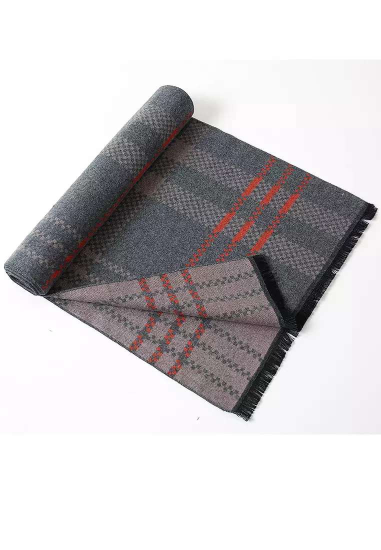 HAPPY FRIDAYS Fringed Stripe Scarves MS02-12